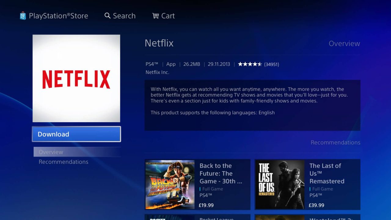 ps4 cannot download new netflix update 1.27